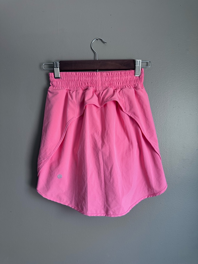 Lululemon Hotty Hot Running Skirt Size 2 Pinky Coral